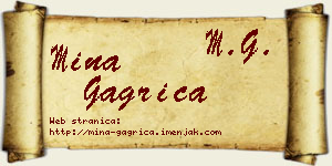 Mina Gagrica vizit kartica